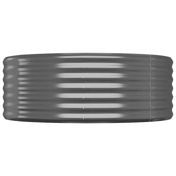 plantekasse 396x100x36 cm galvaniseret stål antracitgrå