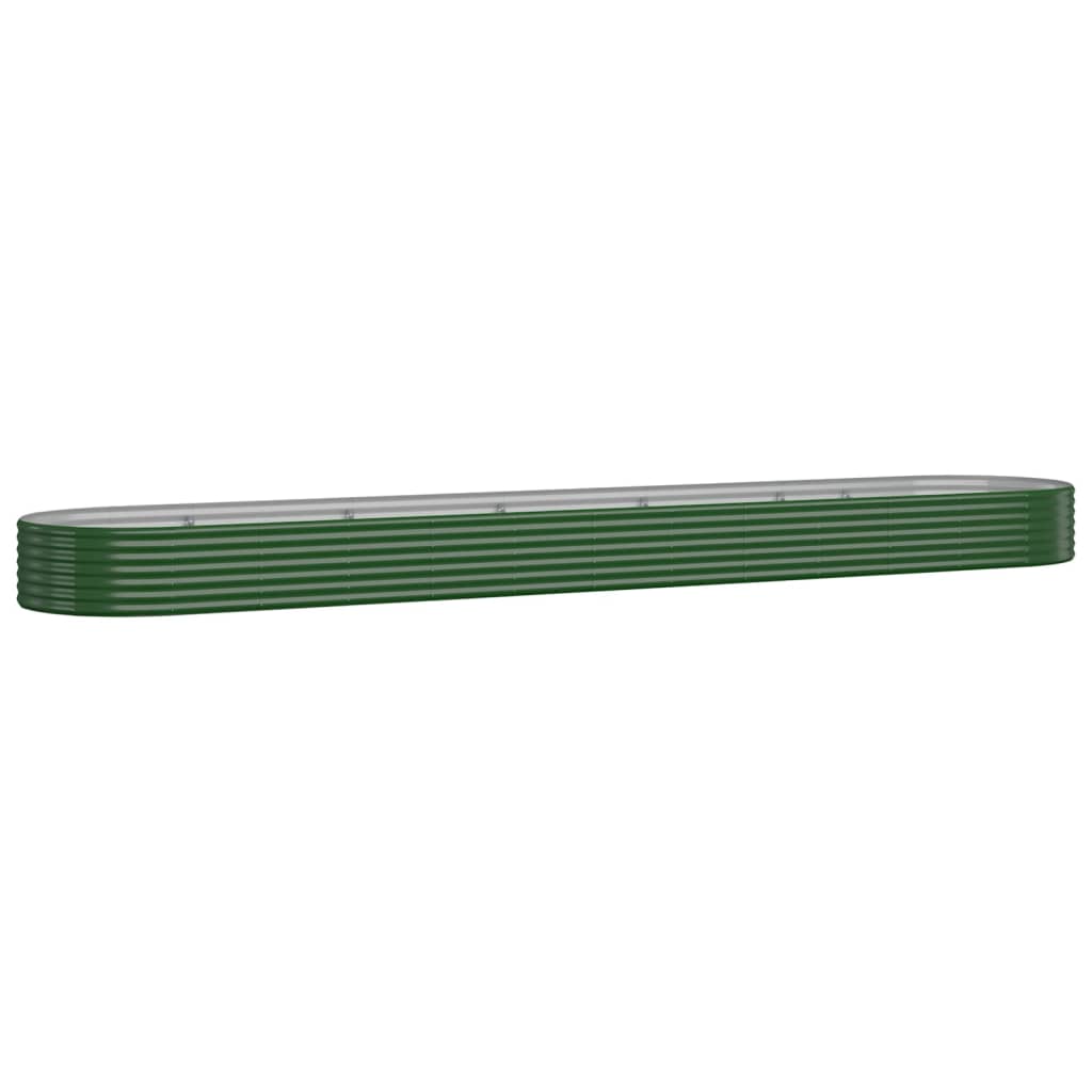 plantekasse 507x100x36 cm galvaniseret stål grøn
