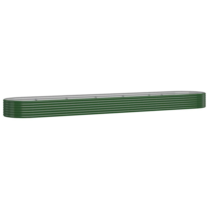 plantekasse 507x100x36 cm galvaniseret stål grøn