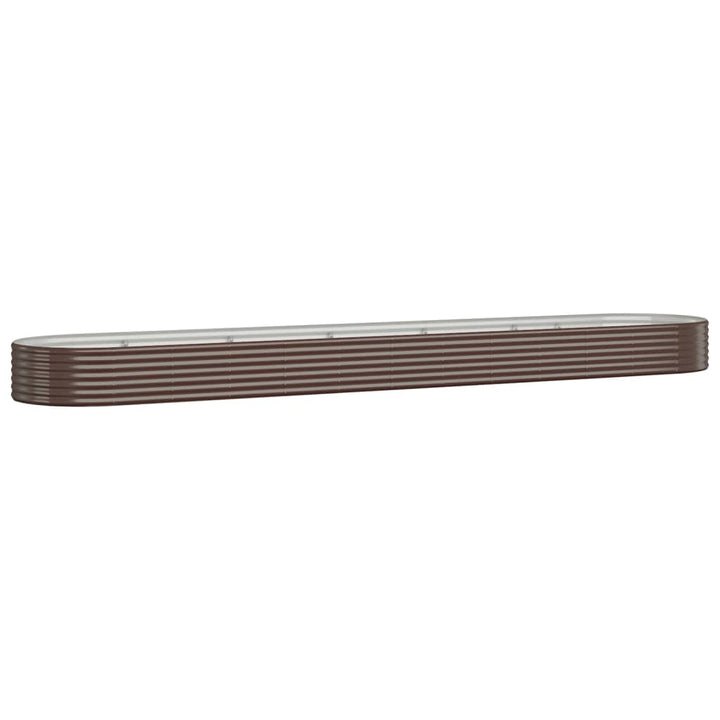 plantekasse 507x100x36 cm galvaniseret stål brun