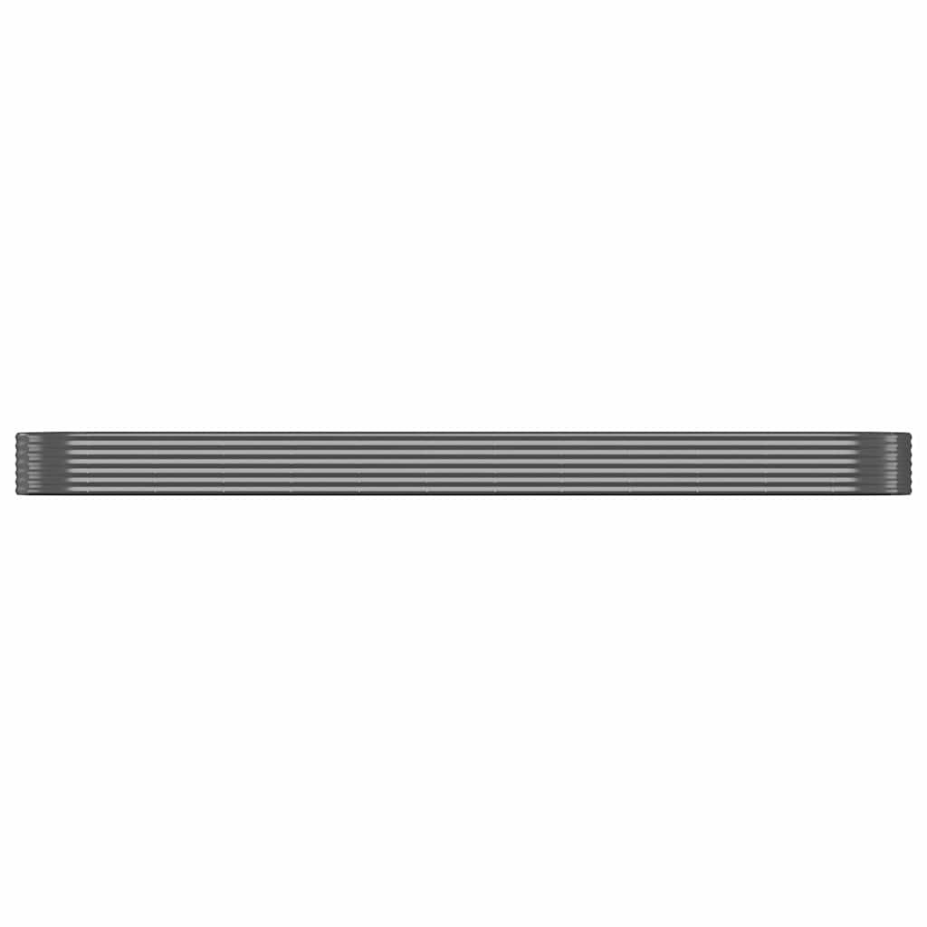 plantekasse 507x100x36 cm galvaniseret stål antracitgrå