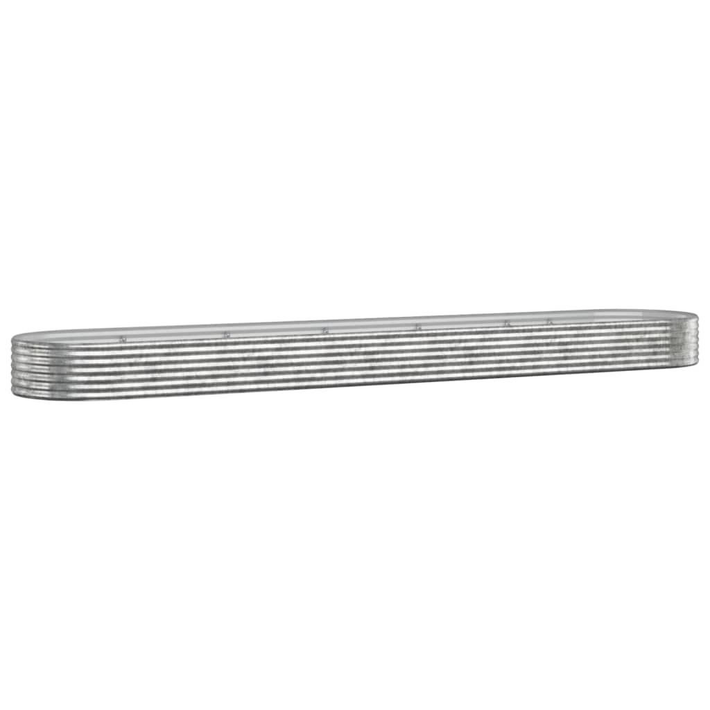 plantekasse 507x100x36 cm galvaniseret stål sølvfarvet