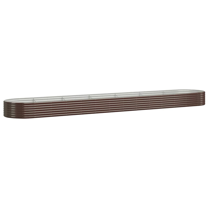plantekasse 544x100x36 cm galvaniseret stål brun