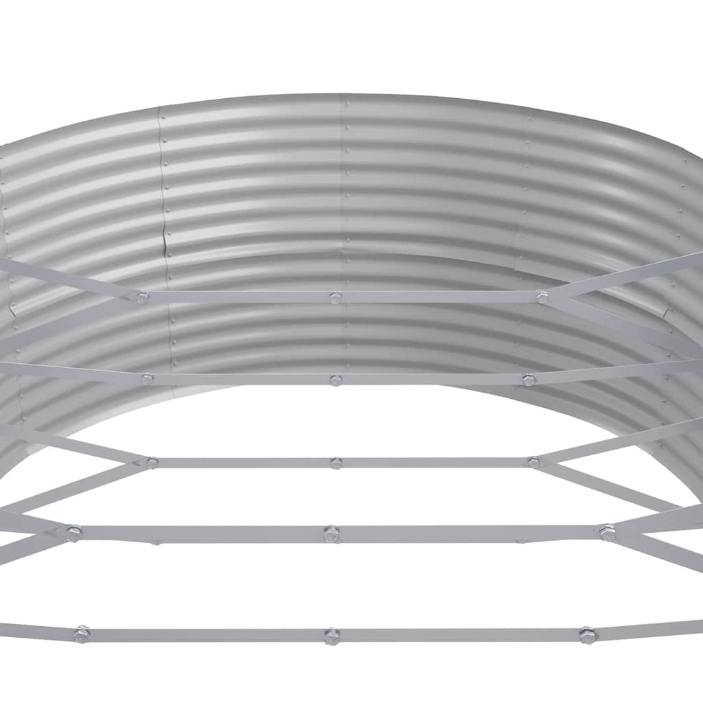 plantekasse 544x100x36 cm galvaniseret stål antracitgrå