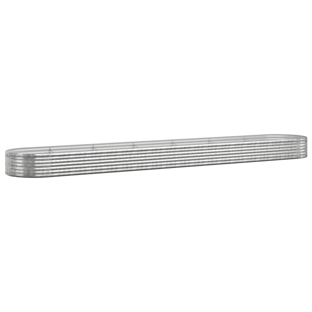 plantekasse 544x100x36 cm galvaniseret stål sølvfarvet