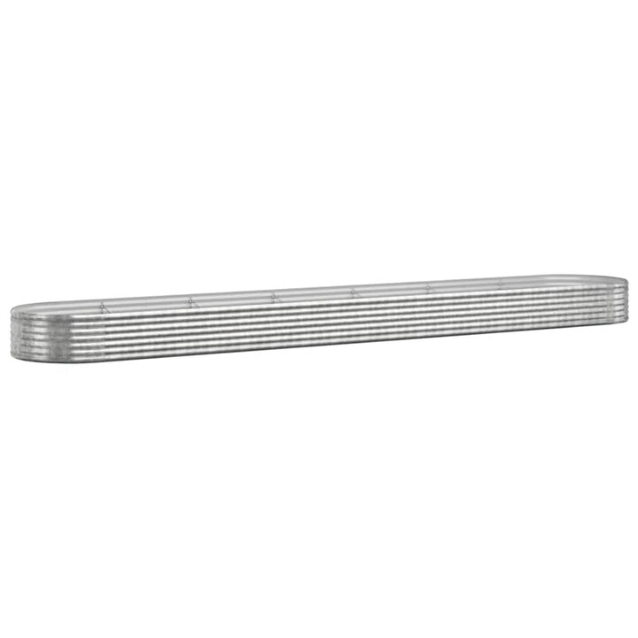 plantekasse 544x100x36 cm galvaniseret stål sølvfarvet