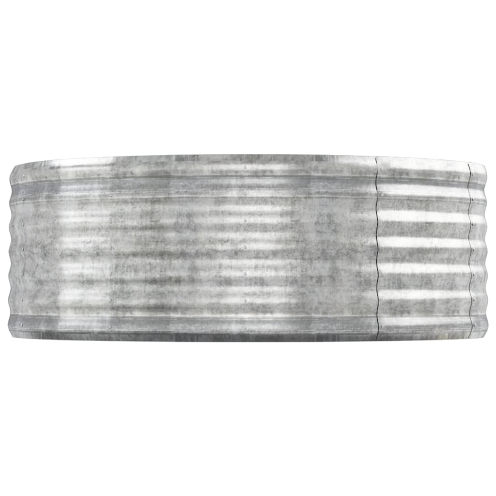 plantekasse 544x100x36 cm galvaniseret stål sølvfarvet