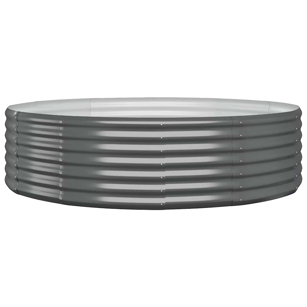 plantekasse 140x140x36 cm galvaniseret stål antracitgrå