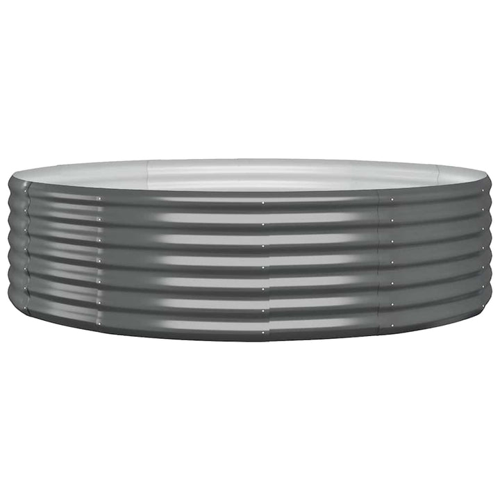 plantekasse 140x140x36 cm galvaniseret stål antracitgrå