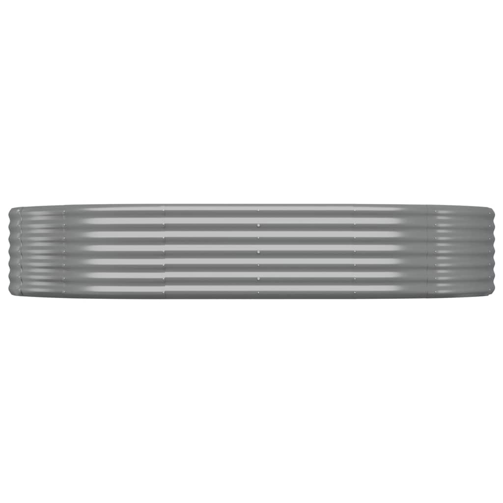 plantekasse 214x140x36 cm galvaniseret stål grå