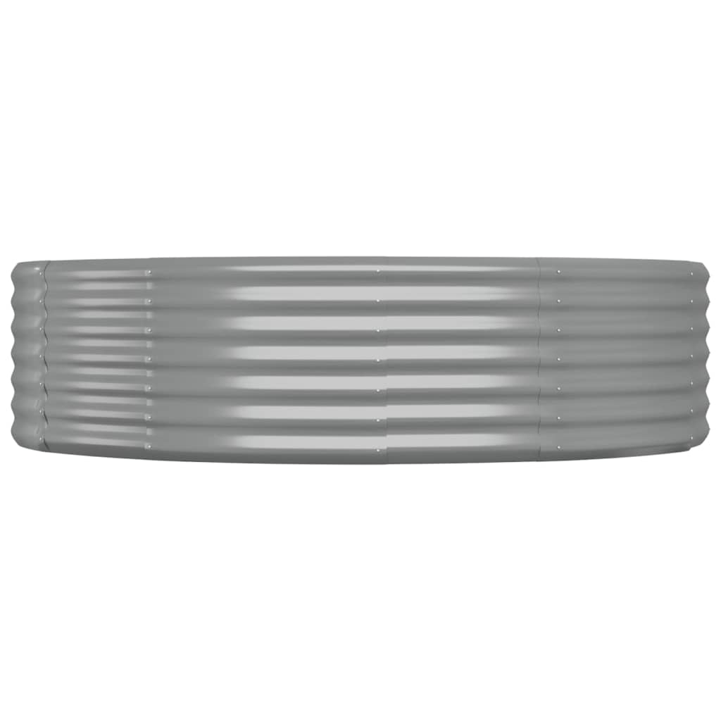 plantekasse 214x140x36 cm galvaniseret stål grå