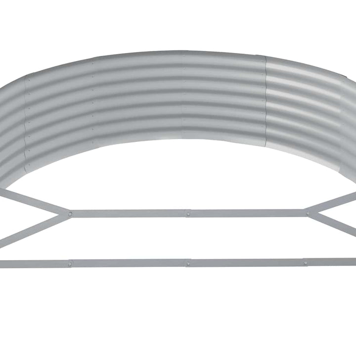 plantekasse 214x140x36 cm galvaniseret stål antracitgrå