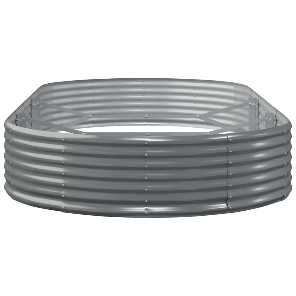 plantekasse 296x140x36 cm galvaniseret stål grå