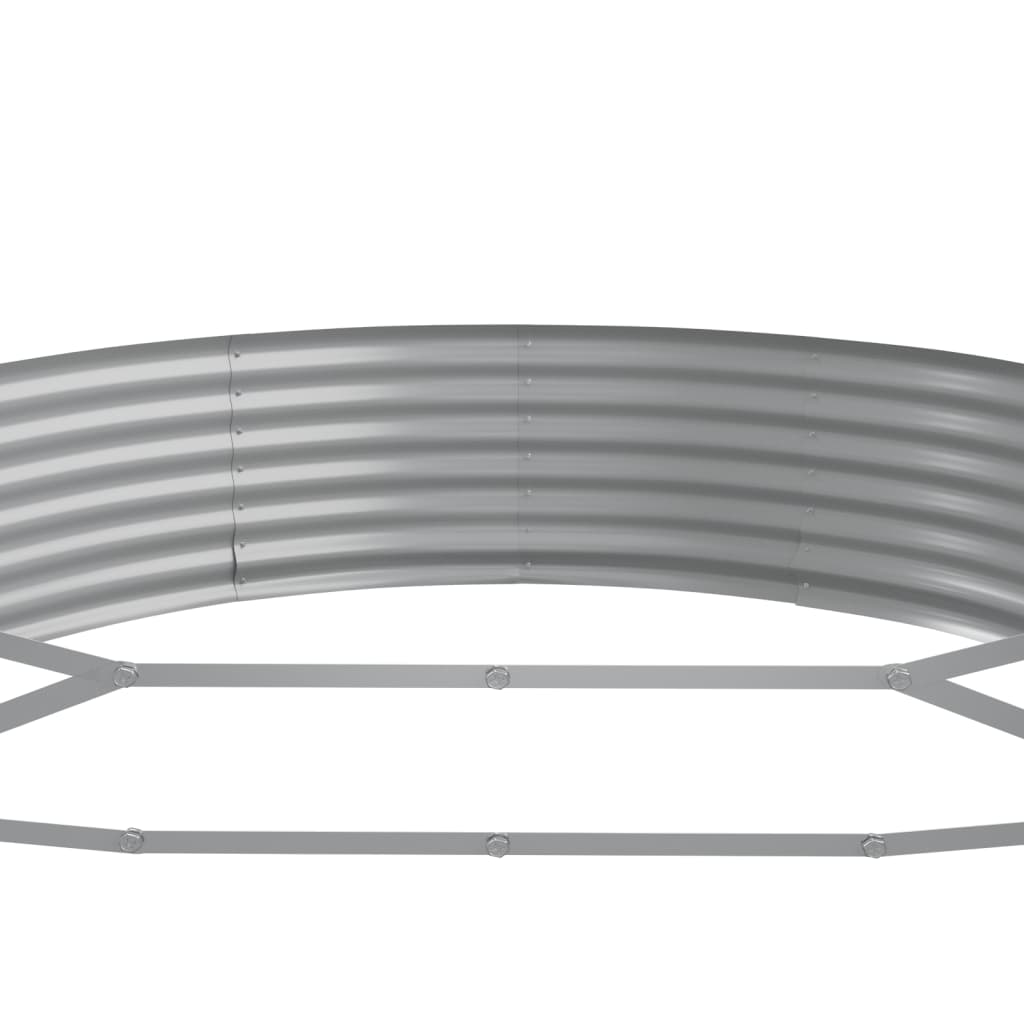 plantekasse 373x140x36 cm galvaniseret stål brun
