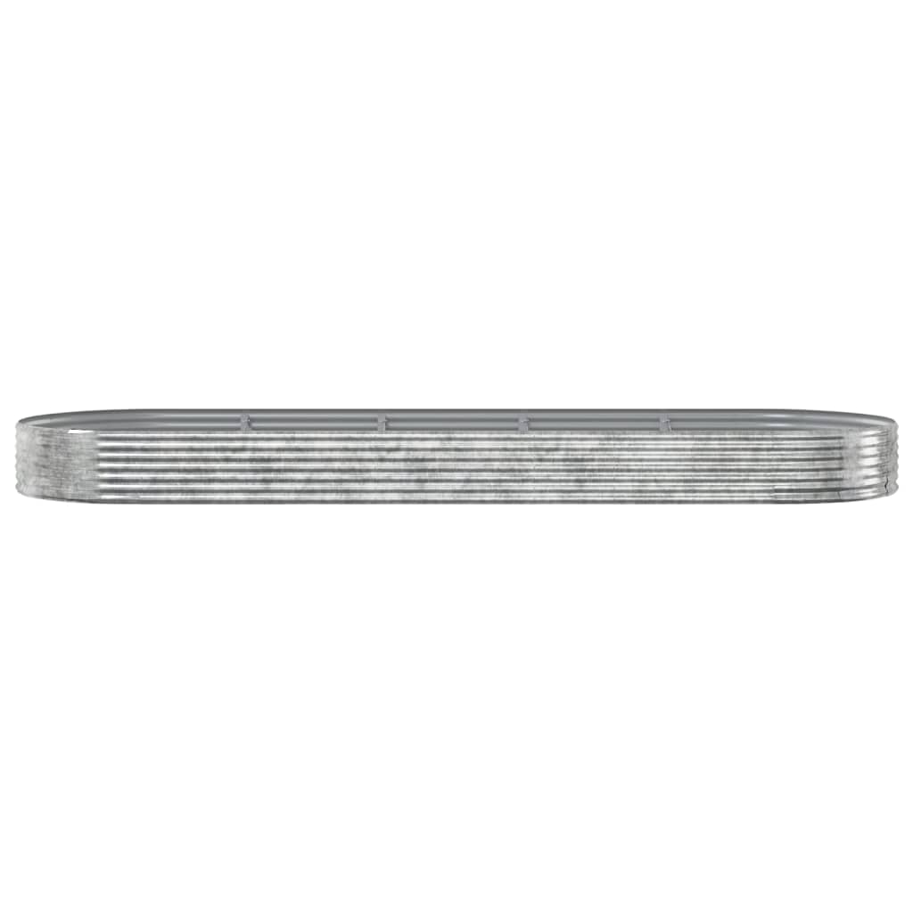 plantekasse 450x140x36 cm galvaniseret stål sølvfarvet