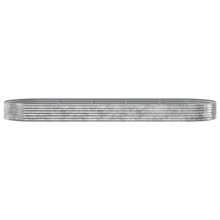 plantekasse 450x140x36 cm galvaniseret stål sølvfarvet