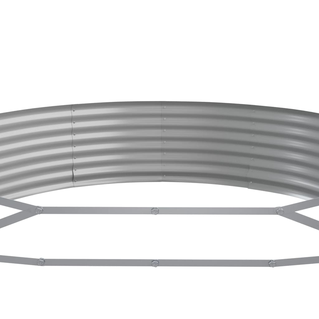 plantekasse 450x140x36 cm galvaniseret stål sølvfarvet