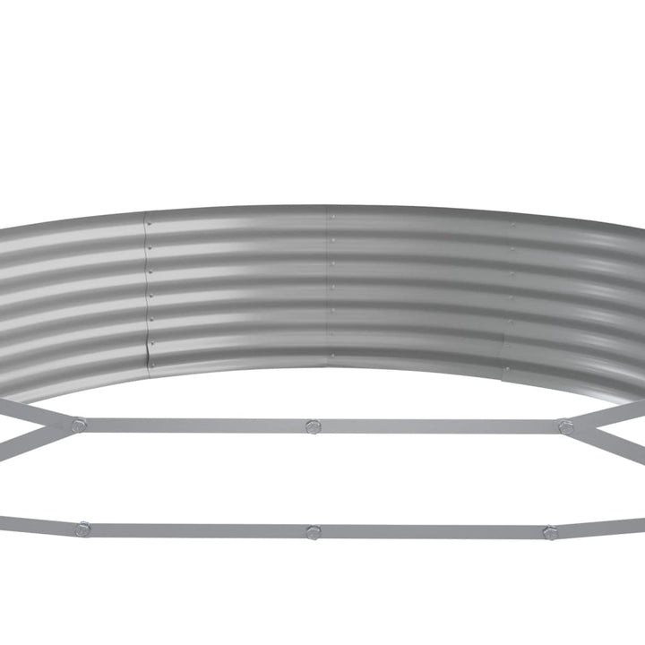 plantekasse 450x140x36 cm galvaniseret stål sølvfarvet