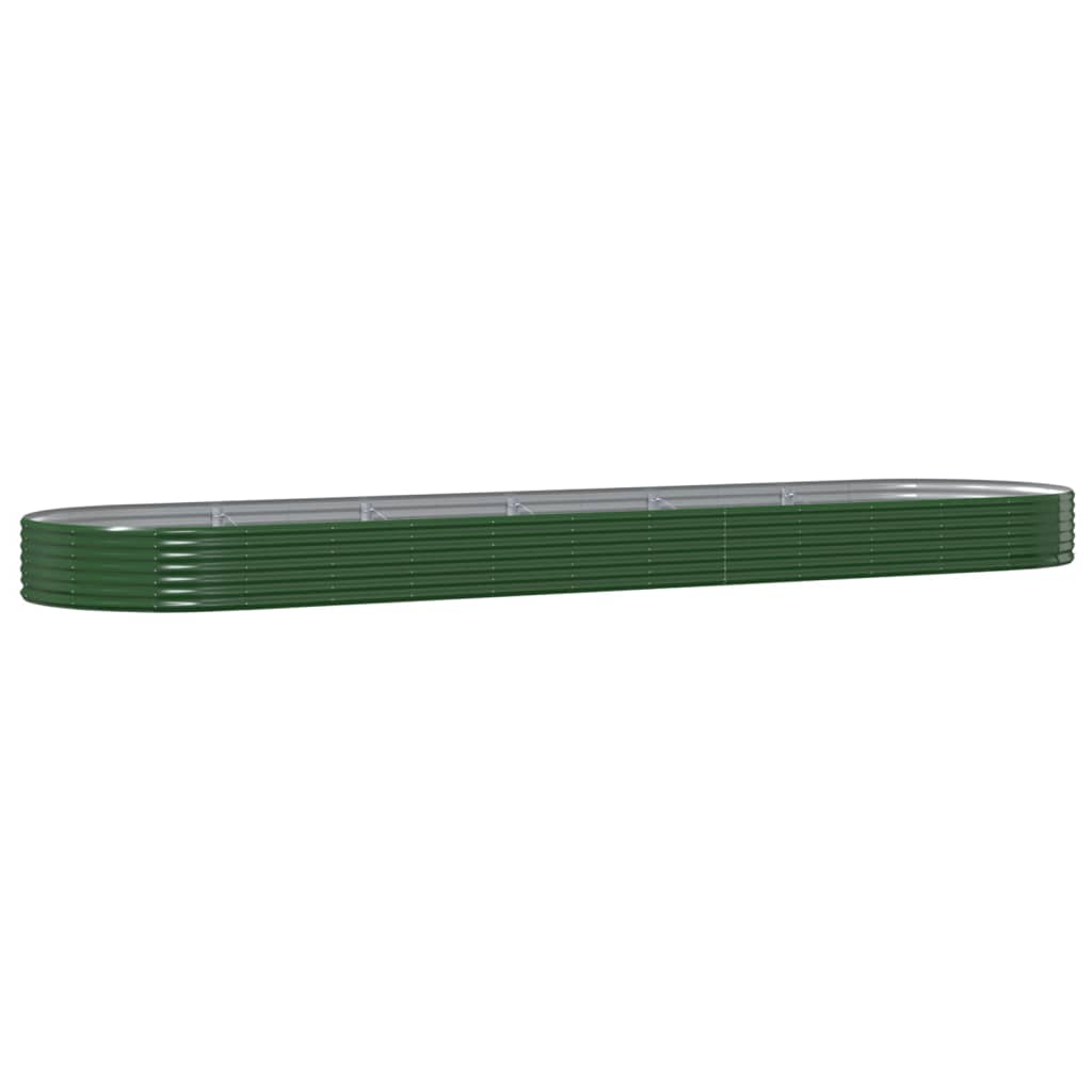 plantekasse 523x140x36 cm galvaniseret stål grøn