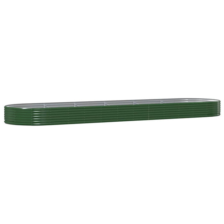 plantekasse 523x140x36 cm galvaniseret stål grøn