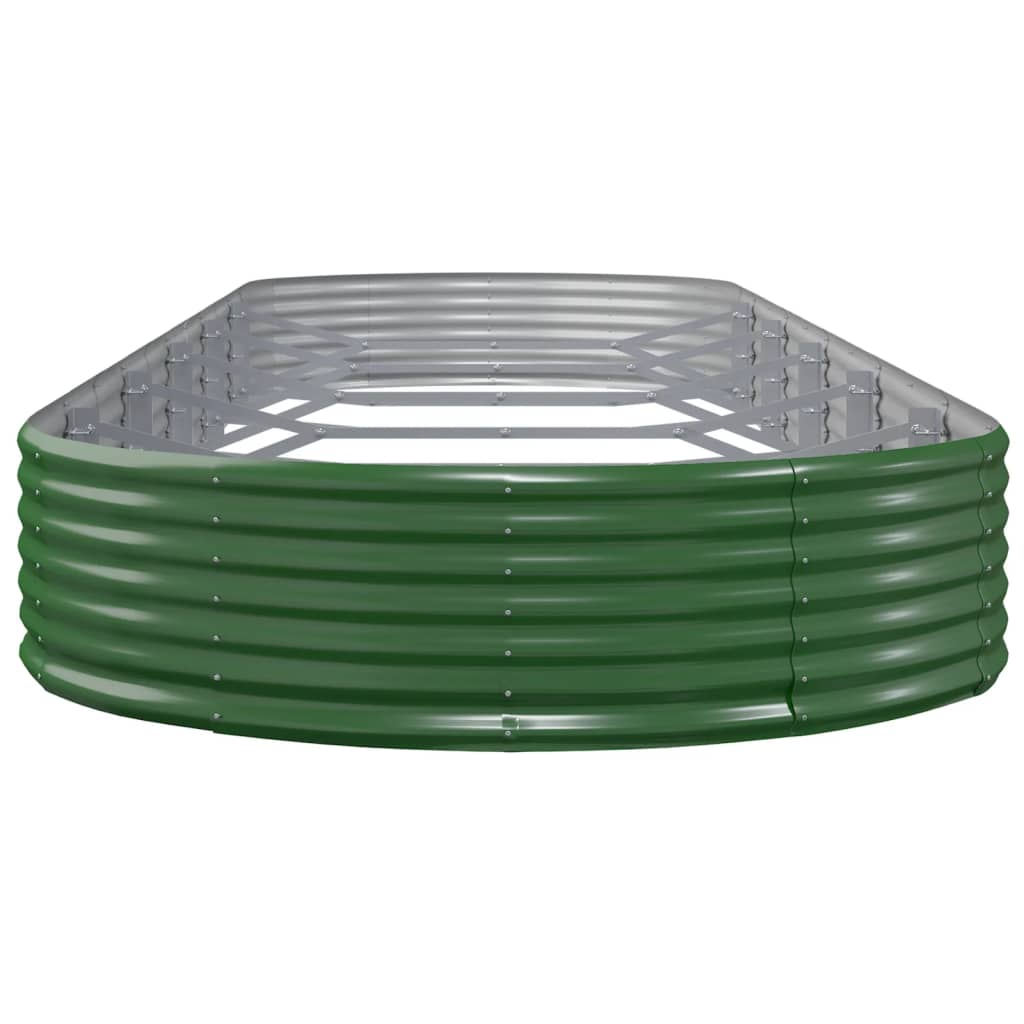 plantekasse 523x140x36 cm galvaniseret stål grøn