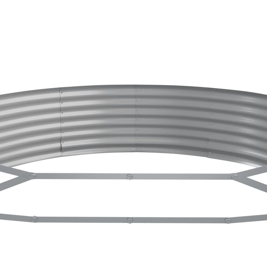 plantekasse 523x140x36 cm galvaniseret stål brun