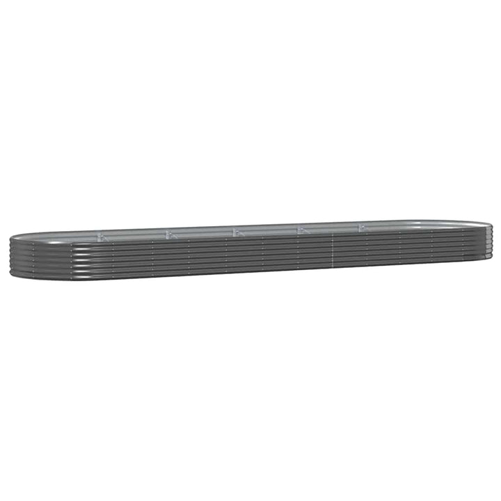 plantekasse 523x140x36 cm galvaniseret stål antracitgrå