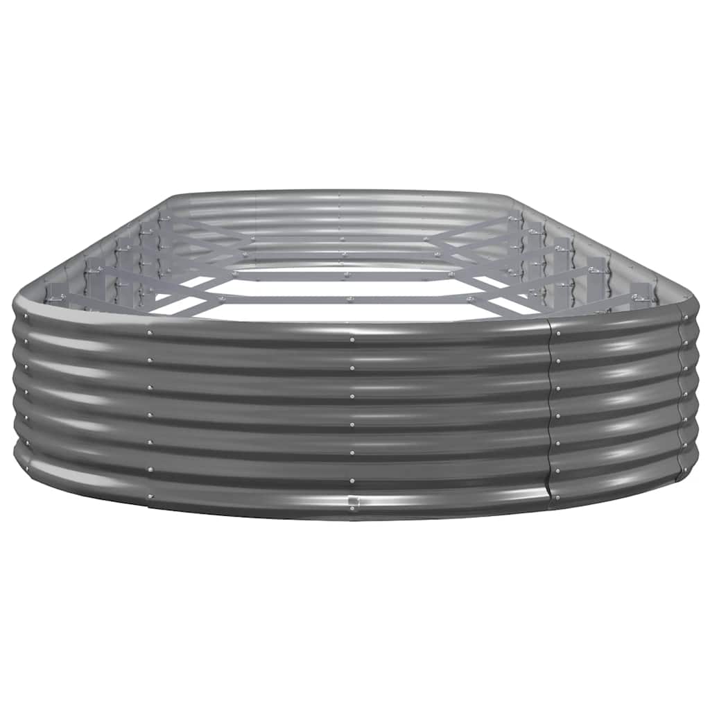 plantekasse 523x140x36 cm galvaniseret stål antracitgrå