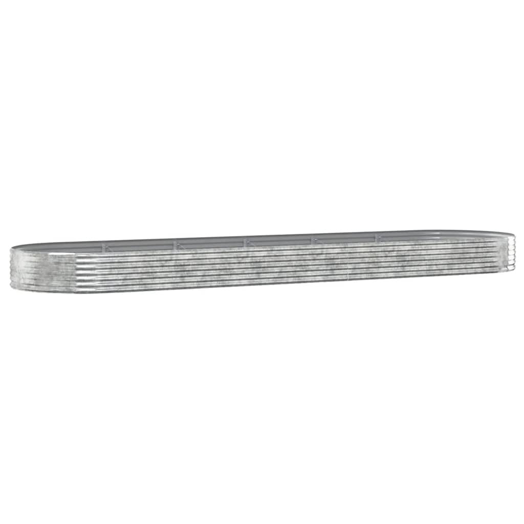 plantekasse 523x140x36 cm galvaniseret stål sølvfarvet
