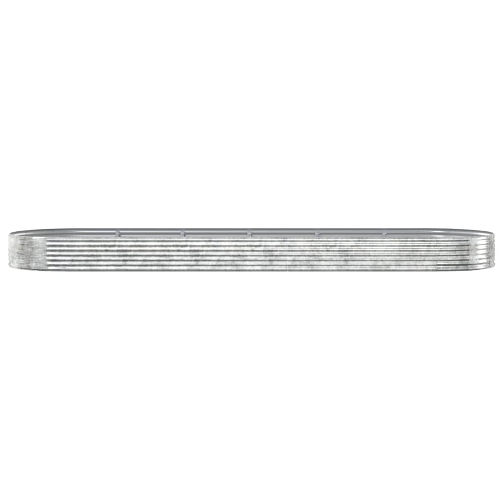 plantekasse 523x140x36 cm galvaniseret stål sølvfarvet