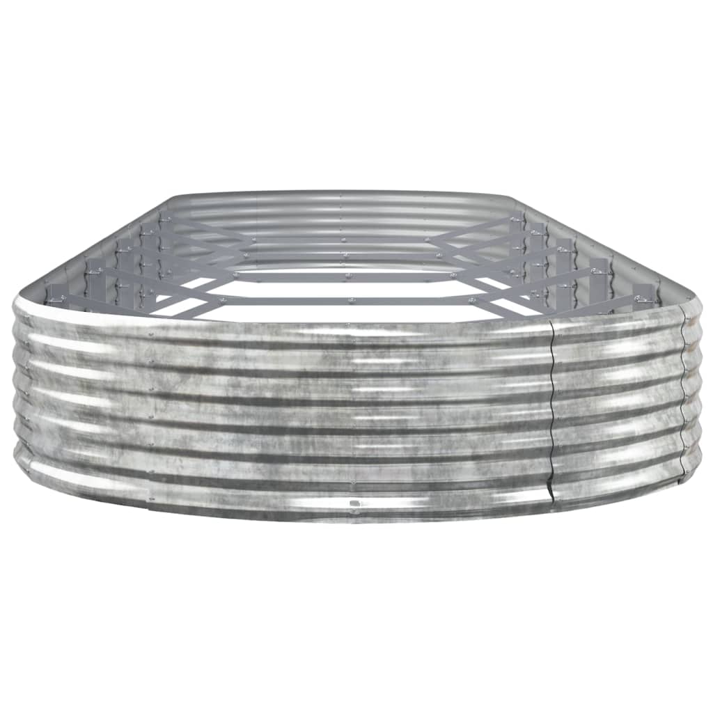 plantekasse 523x140x36 cm galvaniseret stål sølvfarvet