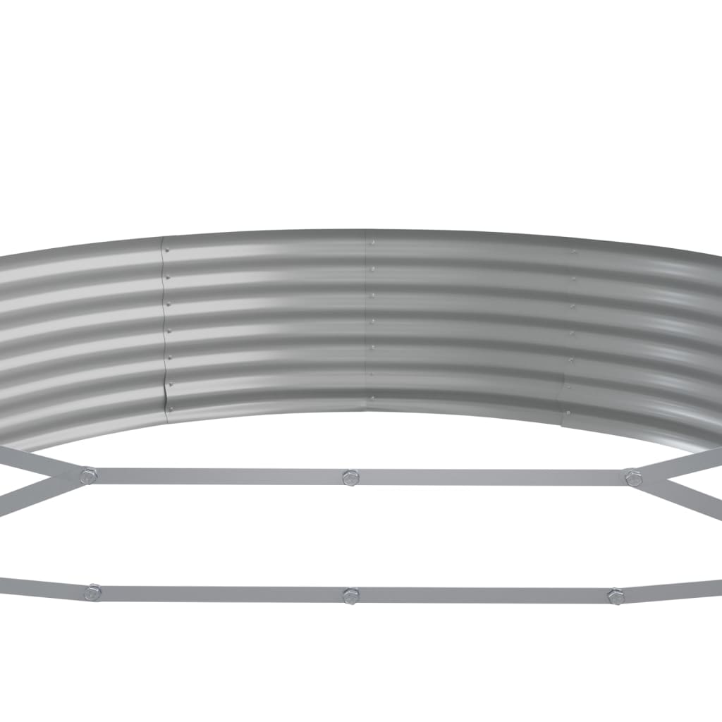 plantekasse 600x140x36 cm galvaniseret stål brun