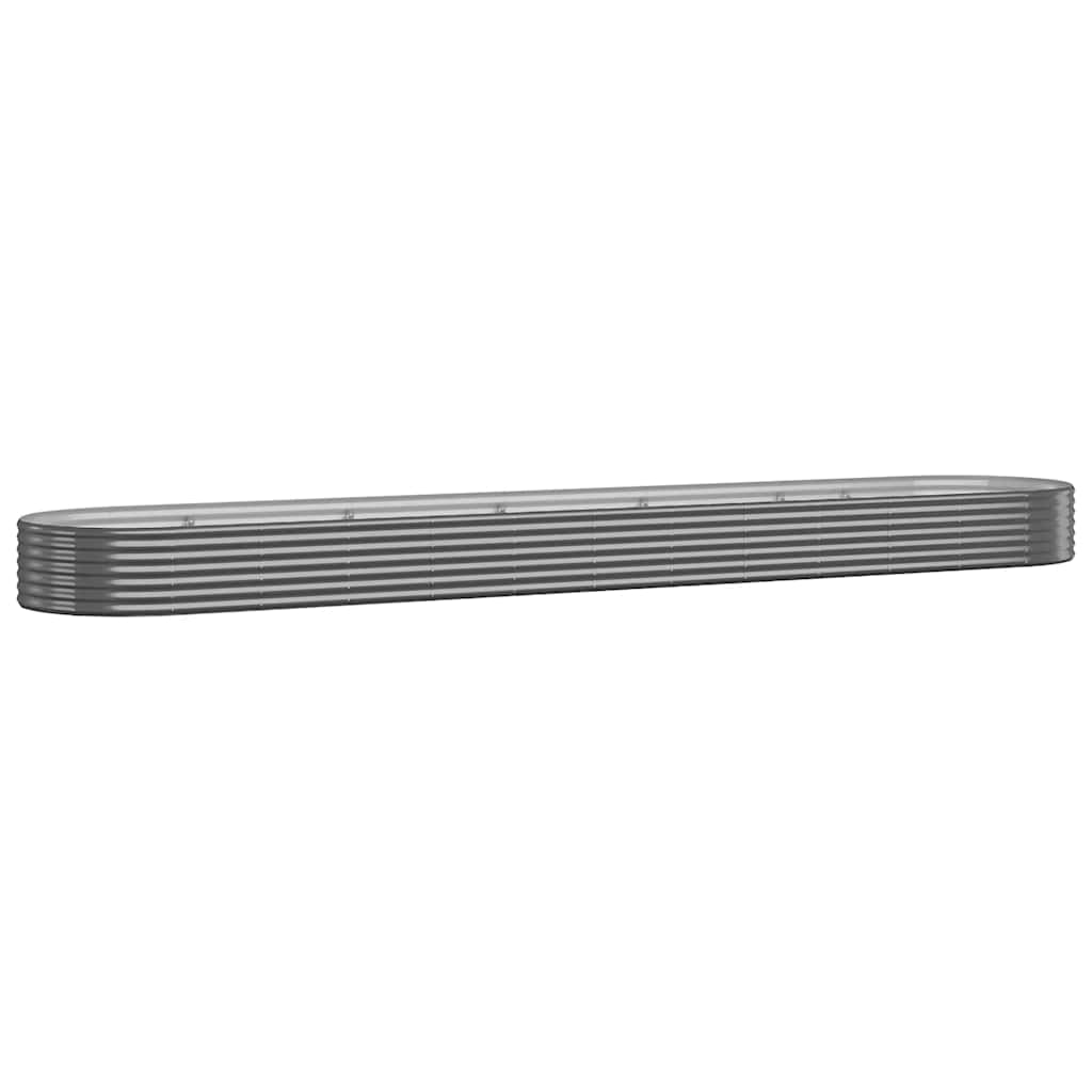 plantekasse 600x140x36 cm galvaniseret stål antracitgrå