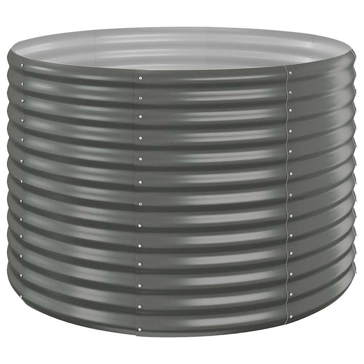 plantekrukke 100x100x68 cm galvaniseret stål grå