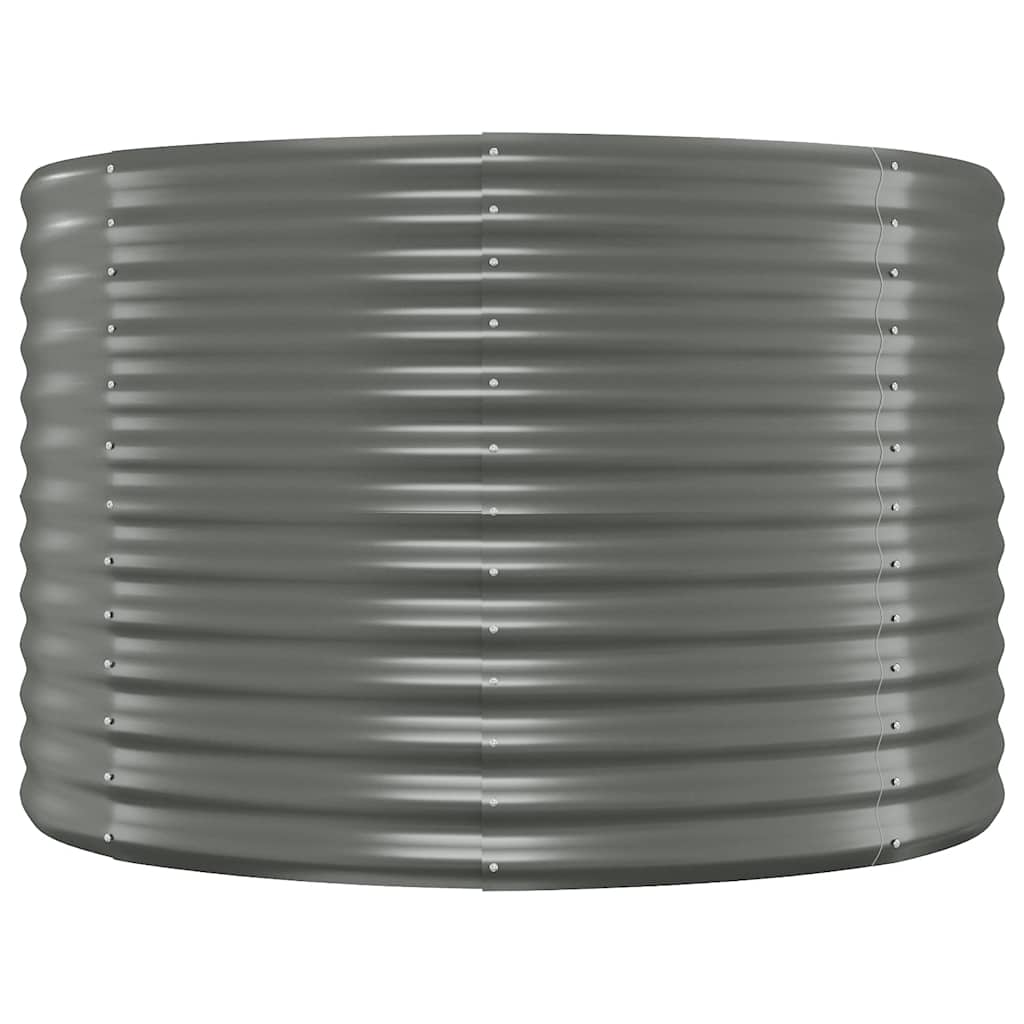 plantekrukke 100x100x68 cm galvaniseret stål grå
