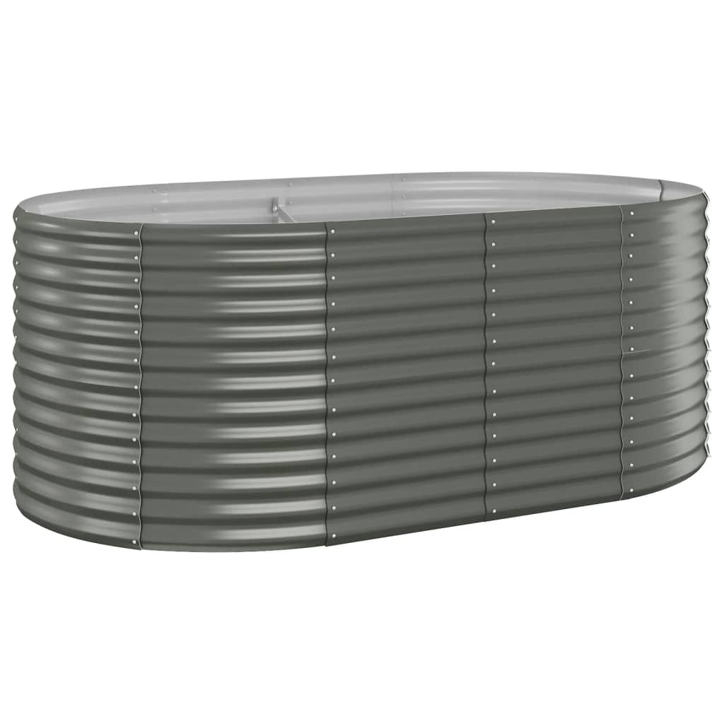 plantekrukke 175x100x68 cm galvaniseret stål grå