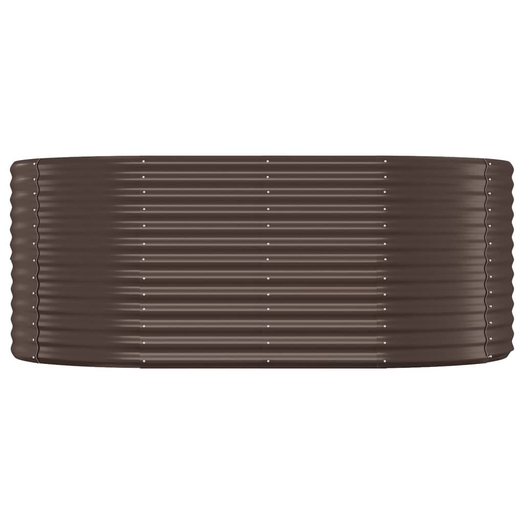 plantekasse 175x100x68 cm pulverlakeret stål brun