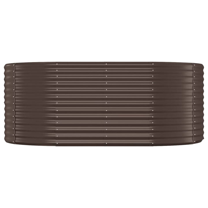 plantekasse 175x100x68 cm pulverlakeret stål brun