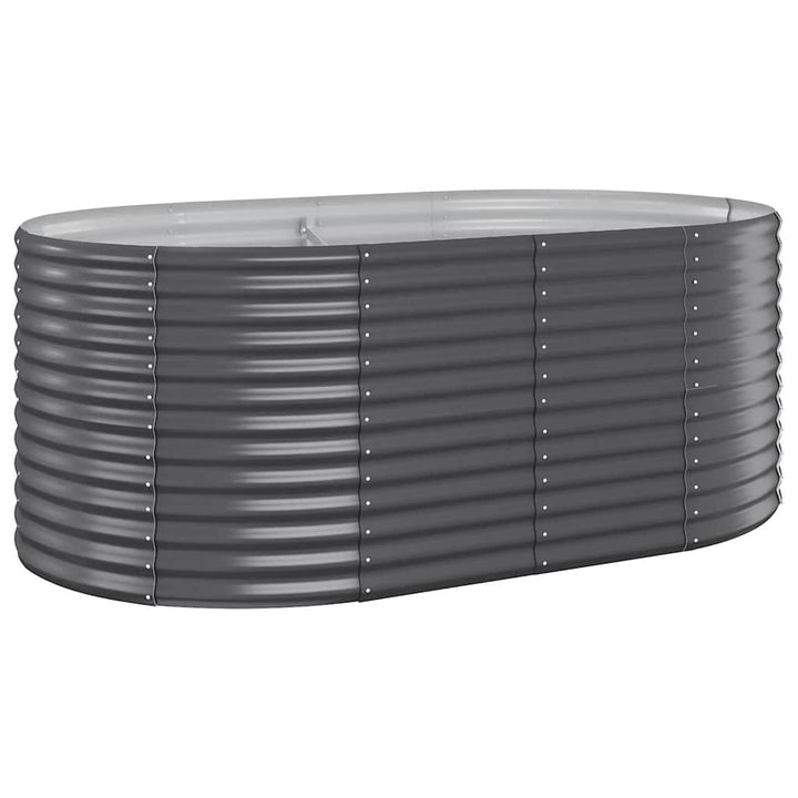 plantekasse 175x100x68 cm galvaniseret stål antracitgrå