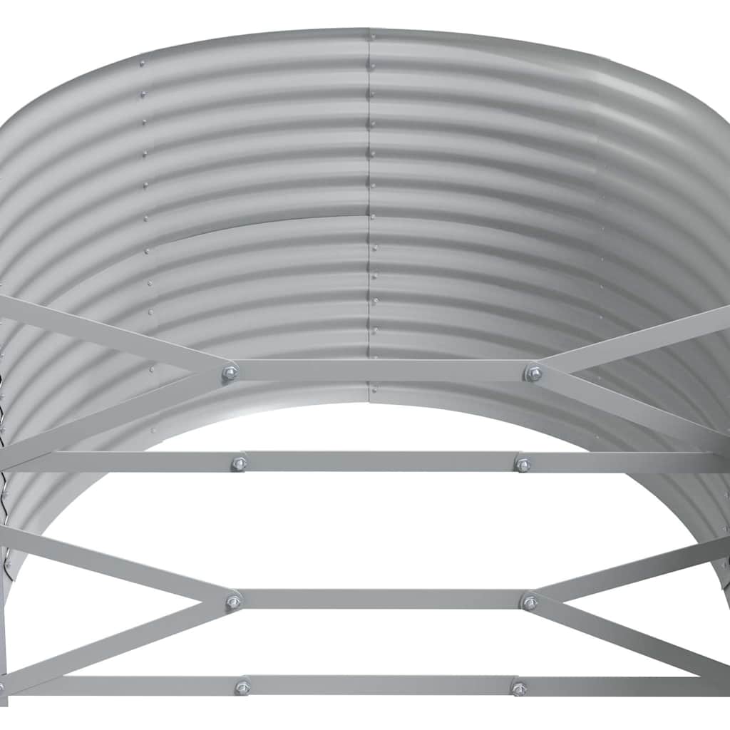 plantekasse 175x100x68 cm galvaniseret stål antracitgrå