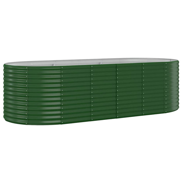 plantekasse 249x100x68 cm galvaniseret stål grøn