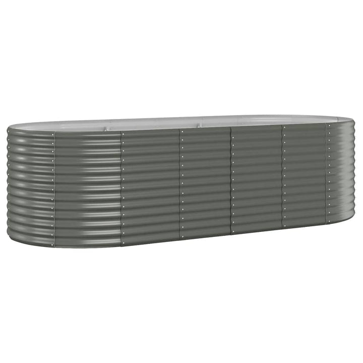 plantekasse 249x100x68 cm galvaniseret stål grå