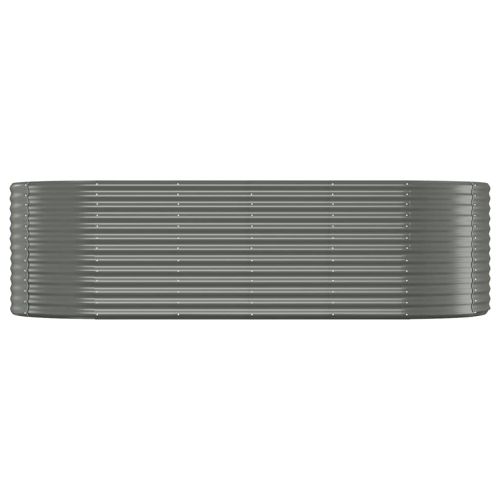 plantekasse 249x100x68 cm galvaniseret stål grå