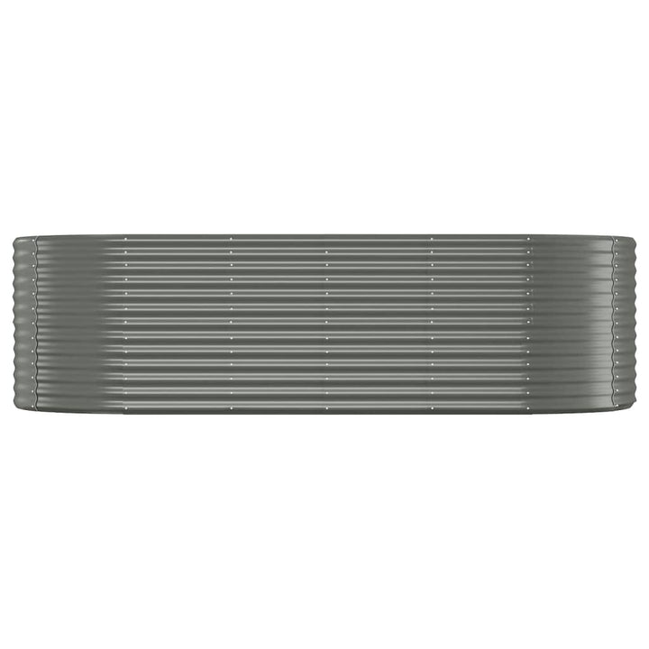 plantekasse 249x100x68 cm galvaniseret stål grå