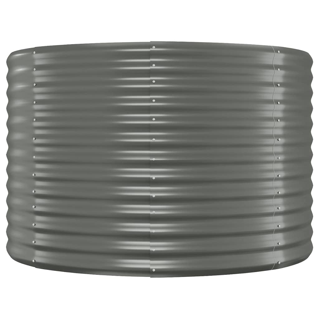 plantekasse 249x100x68 cm galvaniseret stål grå