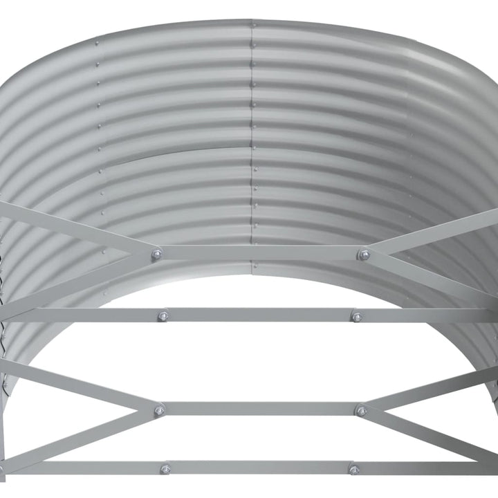 plantekasse 249x100x68 cm galvaniseret stål grå