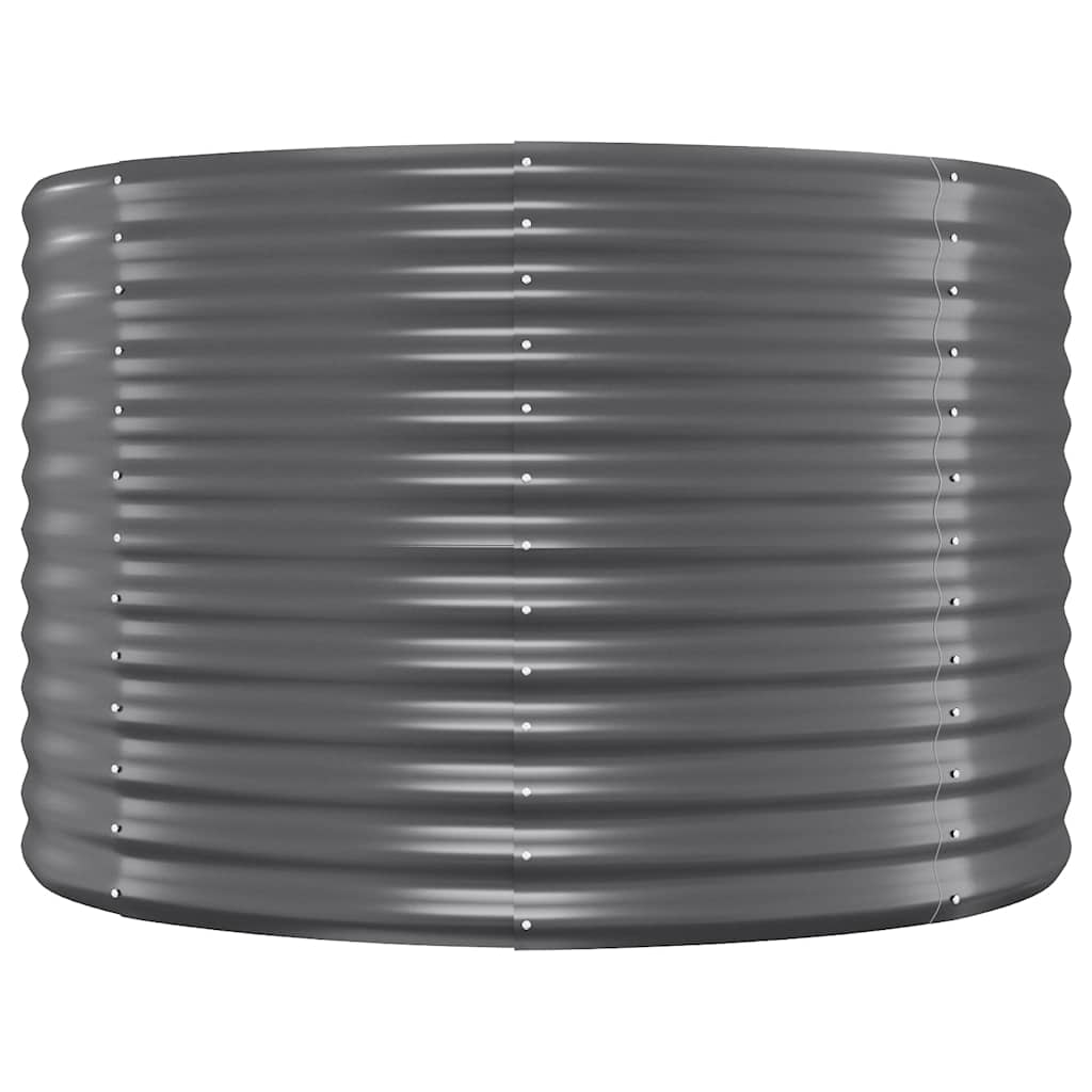 plantekasse 249x100x68 cm galvaniseret stål antracitgrå
