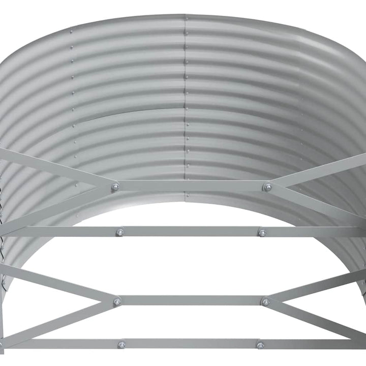 plantekasse 249x100x68 cm galvaniseret stål antracitgrå