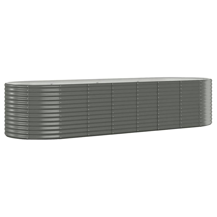 plantekasse 322x100x68 cm galvaniseret stål grå