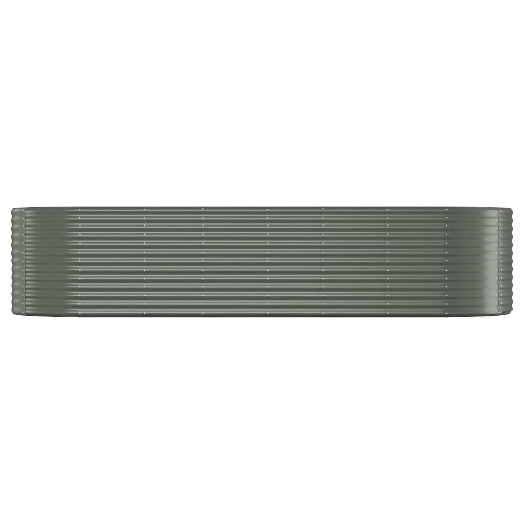 plantekasse 322x100x68 cm galvaniseret stål grå